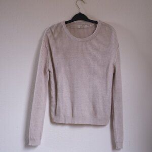 Women’s L Soft Cream Sweater Pull & Bear